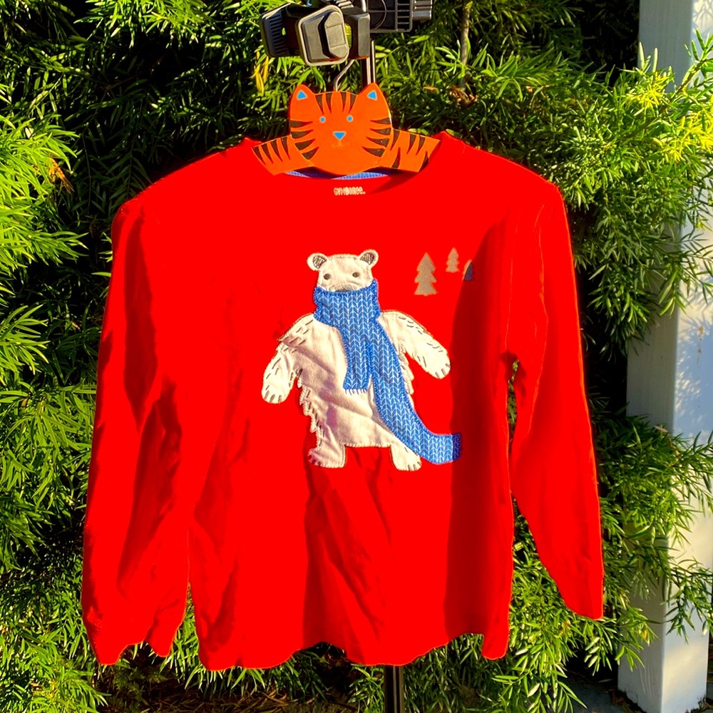 Gymboree cotton shirt with long sleeves for winter, size  5T